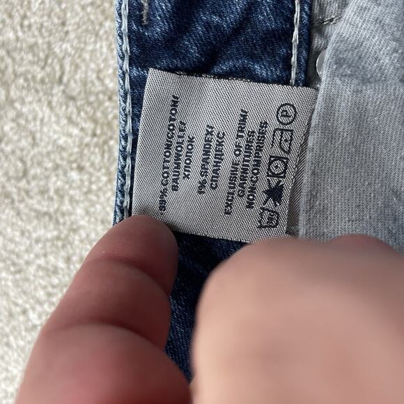 Silver Jeans Suki 17" Women Size 30 Bootcut Blue Distressed 33" Inseam 63-7 - Picture 6 of 9